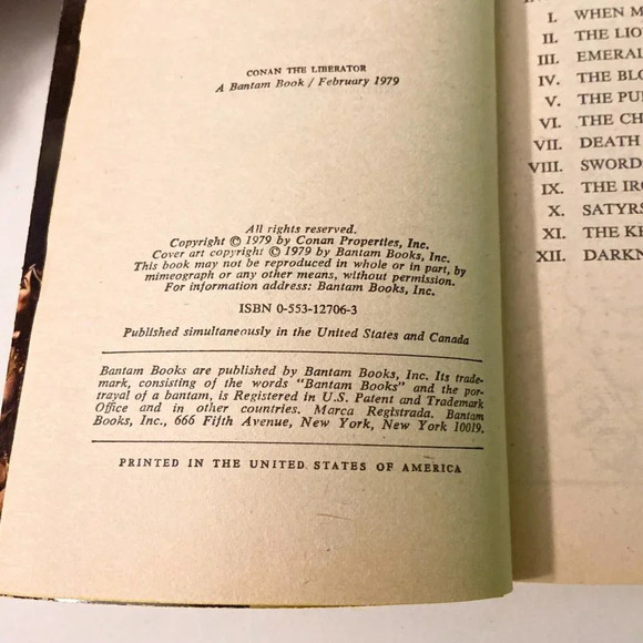 Vintage 1979 Conan the Liberator L Sprague De Camp Lin Carter Paperback - Picture 9 of 16